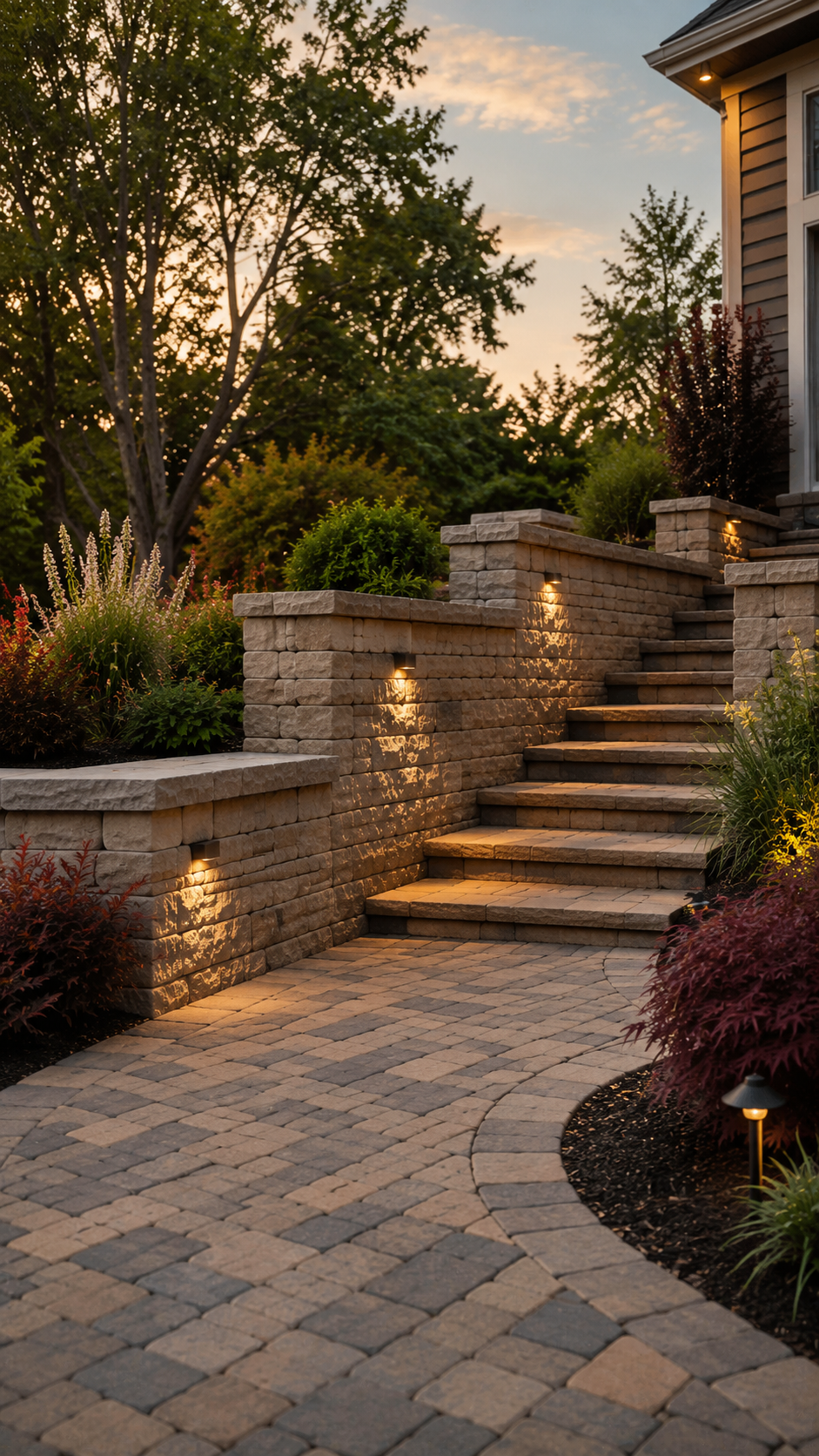 Premium hardscape, retaining walls and paver installation by D. Jaimes Construction